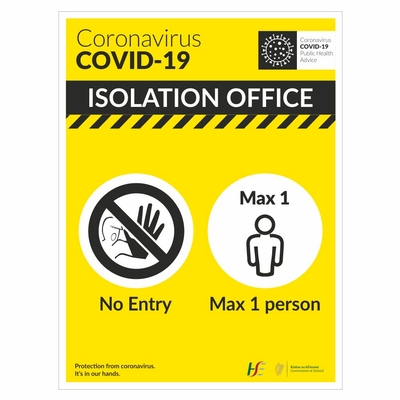 COVID-19 Isolation Office Sign COVID-19 Isolation Office Sign
